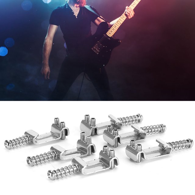 Kit de sillín de guitarra eléctrica, 6 piezas, rodillo de guitarra eléctrica, accesorios para guitarra eléctrica, sillín de puente de rodillo elaborado con cuidado