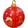 thumbnail image 2 of Venta de bolas inflables de Navidad, 60 cm, grandes, para exteriores, de PVC, para Navidad, inflables gigantes, reutilizables, muñecos de nieve de Papá Noel, para decoración de jardín y patio de Navid, 2 of 6