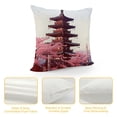 thumbnail image 4 of Fenyluxe Flowers Japanese Style Pillow Covers for Indoor Outdoor Use, Sofa Couch Car Bedroom Decor, 1PC 22x22in, 4 of 5