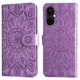 thumbnail image 2 of Funda tipo cartera GANGXUN para OnePlus Nord CE 3 , diseño girasol, cuero PU, soporte, cierre magnético, tarjetero, 2 of 5