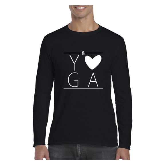 Mens Long Sleeve T-Shirts - Yoga