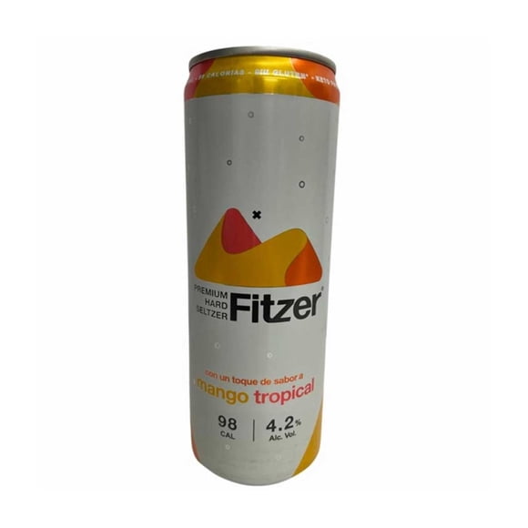 Bebida alcohólica preparada Fitzer hard seltzer sabor mango 355 ml