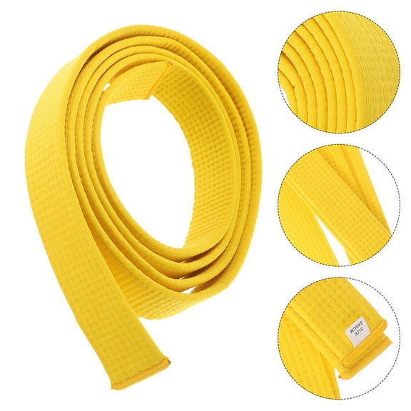 Milisten Cotton Yellow Karate Belt Comfortable Lightweight Martial Art Waistband