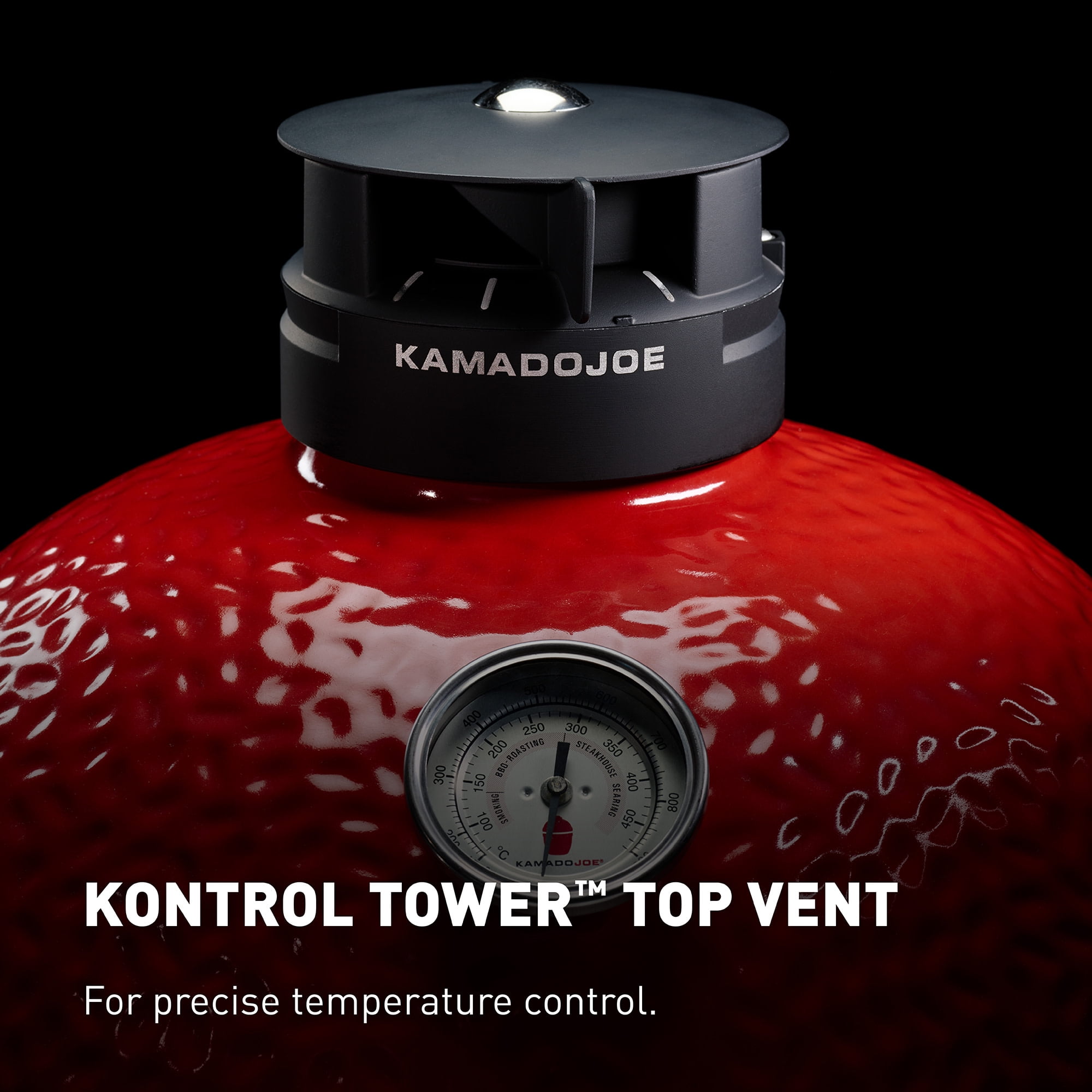 Kamado Joe Classic II 18 inch Charcoal Grill in Blaze Red