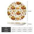 thumbnail image 2 of Sikiie Thanksgiving With Turkey Bone China Decorative Plate Personality Ceramic Dinner Plate Crafts Decorative Ceramic Decorative Plate -10in, 2 of 6