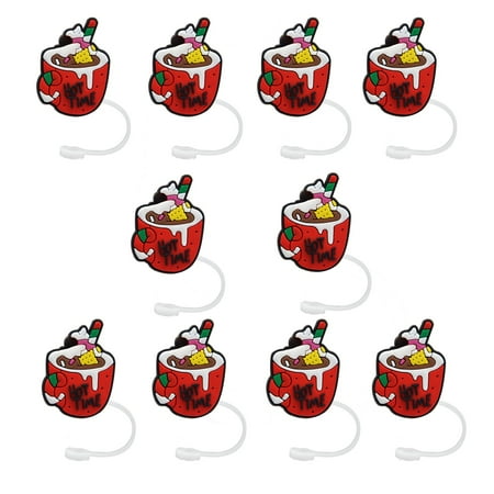 

Wiueurtly Christmas Cartoon Cover Cap Silicone Dust Plug Cute Casual Anime Party Decoration Christmas Socks