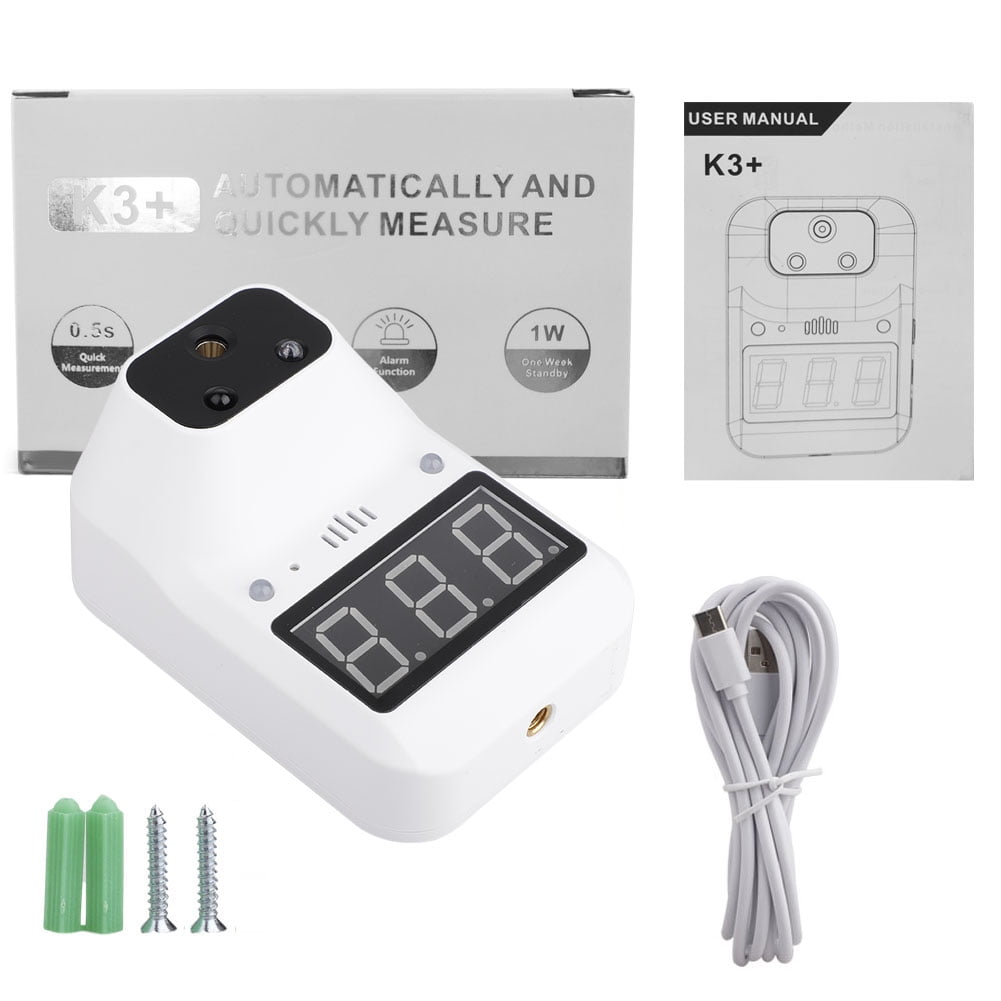 MAYWU Thermometer 1S Quick Test Non-Contact Type Intelligent Voice high Temperature Alarm of Electronic Thermometer Wall-Mounted Infrared Thermometer
