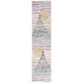 thumbnail image 2 of SAFAVIEH Carousel Kids Southwestern Teepee Runner Rug, Gray/Pink, 2'3" x 6', 2 of 10
