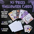 thumbnail image 3 of Perfect Life Ideas 90-Pack Halloween Greeting Cards Assortment – 4x5 Inch Spooky Card Set with Envelopes for Kids, Friends, and Party Favors, 3 of 6