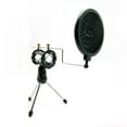thumbnail image 1 of ACCL Portable Desktop Microphone Stand MDS-5 With Pop-Filter, 3 Pack, 1 of 1
