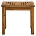 Walker Edison Acacia Wood Patio Simple Side Table