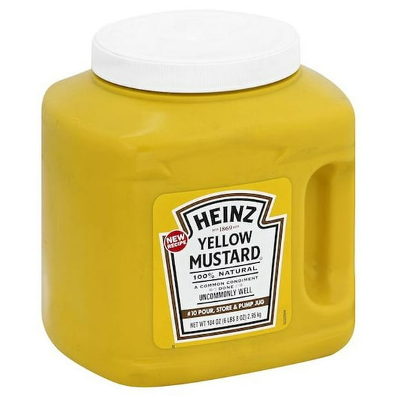 Heinz Yellow Mustard, 104 Ounce Jug -- 6 per case.