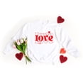 thumbnail image 3 of Love Heart Stacked | Sweatshirt, 3 of 4