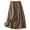 X6 Khaki, variant on Women's A Line Skirts Summer Cotton and Linen Medium Length Elastic Waist Large Swing Skirt Half Length Dress,Size XL