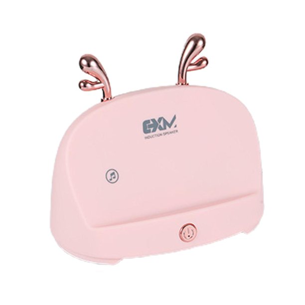 Altavoz De Inducción Xm-318 Con Soporte Para Teléfono Celular Altavoz De Dibujos Animados Con Sonido Envolvente Hd Perfecto Para Escritorio En Casa Vogacara EL016418-01