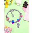 thumbnail image 4 of Unicorn Glittering Crystal Charm Bracelet Bangle for Girl Lady, 4 of 5