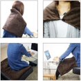 thumbnail image 5 of FrostHike USB Heated Shawl. Warm Electric Throws Flannel Blanket Heating Cushion Pad Blanket - 3 Speed Regulating Switch 34"X22" (Black), 5 of 5