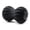 Black, variant on Zyllion Rechargeable Vibrating Peanut Massage Ball Roller for Muscle Pain, Orange