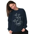 thumbnail image 3 of Christmas All Is Calm and Bright Women Crewneck Sweatshirt Brisco Brands L, 3 of 6