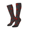 thumbnail image 2 of Fotbe Red Ladybugs print Women's Men's Novelty Crew Socks Cotton Socks Knee High Socks for Walking,Running,Nurses,Pregnancy, 2 of 9