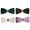 Coffee+Cream+Pink Purple+Dark Green, variant on 4 PCS Men Solid Pre-tied Velvet Crystal Bowtie Wedding Party Tuxedo Bow Tie