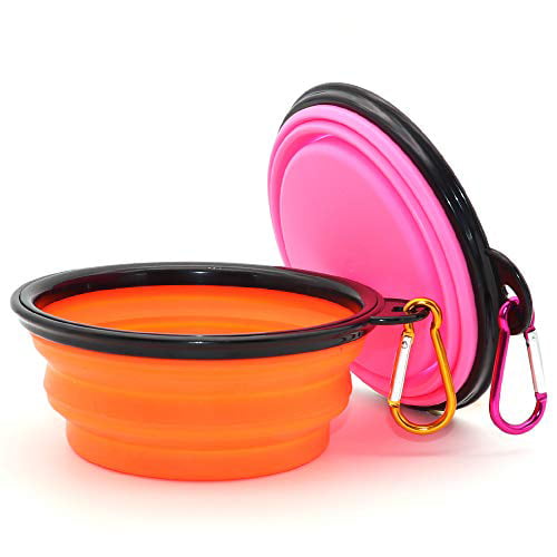 13 oz Mowis Collapsible Pet Bowl Portable Dog Travel Bowls for Small and Medium Dogs and Cats 