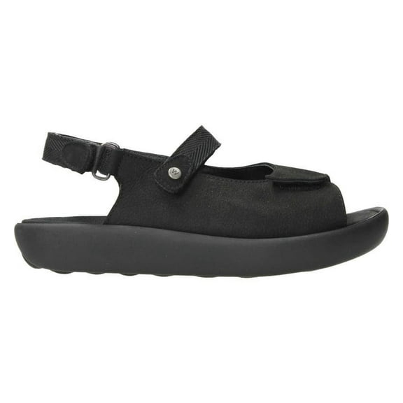 Wolky Women's Jewel XW Platform Ankle Strap Sandals, Black, Size EU 42