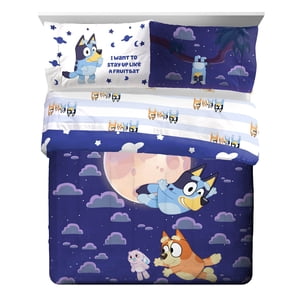 BBC Bluey 7-Piece Full Bed Set With Sham, Microfiber