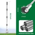 thumbnail image 2 of Wheel Rotary Manual Edger Lawn Tool, Hand Edger Lawn Tool Made of Stainless Steel, Adjustable Length, Ideal for Precise Grass Trimming Along Sidewalks, Garden, Driveways, and Flower Bed, 2 of 7