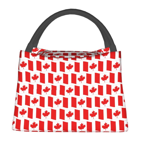 Easygdp Canada Bolsa de Almuerzo Insulada Reutilizable, Bolsa de Mano y Bandolera para Oficina, Trabajo, Viajes
