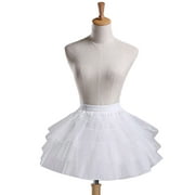 RABBITH Women Girls Vintage Multilayer Pleated Petticoat Ballet Bubble Short Tutu Skirt