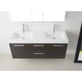 thumbnail image 3 of Virtu USA Midori 54" Polymarble Double Bathroom Vanity Cabinet Set in Wenge, 3 of 5