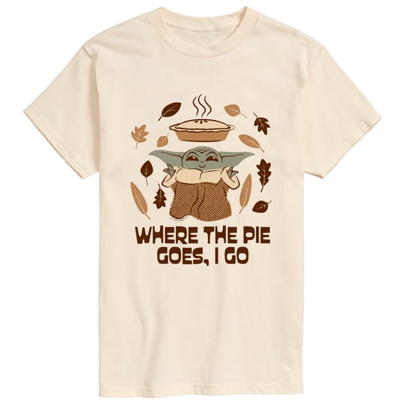 Star Wars - Pie Goes Go Grogu - Men's Short Sleeve Graphic T-Shirt