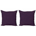 thumbnail image 1 of Geometric Throw Pillow Cushion Cover Pack of 2, Vibrant Digital Featured Diamond Symmetric Hexagon Contemporary Print, Zippered Double-Side Digital Print, 4 Sizes, Pink Plum Dark Blue, by Ambesonne, 1 of 2