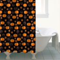 thumbnail image 4 of Halloween Pumpkin Paw Pattern Shower Curtain 72"x84" ,Bathroom Decorative Shower Curtains Set with 12 Hooks,Modern Waterproof Washable Shower Curtain, 4 of 6