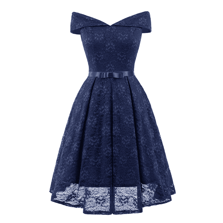 knee length dresses for ladies Off Shoulder Vintage Lace Mother of The Bride Formal Dress 1352 – The Dress  Outlet