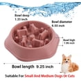 thumbnail image 2 of Slow Feeder Dog Bowl Agooga Anti Gulping Healthy Eating Interactive Bloat Stop Fun Alternative Non Slip Dog Slow Food Feeding Pet Slow Eating Healthy Design for Small Medium Size Dogs（Green+Pink）, 2 of 6