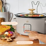 Beautiful 4Qt Slow Cooker with Touch-Activated Display, Porcini Taupe ...