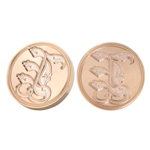 Cuadros Decorativos Cabezal de sello de cera de sellado redondo con letras góticas Retro de cobre herramientas de Hobby para álbum DIY JShteea Nuevos Originales