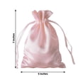 thumbnail image 3 of Efavormart 60PCS BLUSH Satin Gift Bag Drawstring Pouch Wedding Favors Bridal Shower Candy Jewelry Bags - 5"x7", 3 of 5