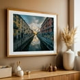 thumbnail image 4 of Naviglio Grande 03 - Milan Lombardy Italy Photography Cityscape Sunset Architecture Street Photography Water Scenic Travel Poster Oak Framed Wall Art Print 5 x 7 inches, 4 of 6