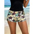 thumbnail image 4 of Gupgi Sequin Shorts for Women Low Rise Geometry Patchwork Mini Shorts Summer Going Out Micro Shorts, 4 of 10