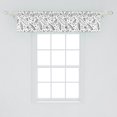 thumbnail image 2 of Ambesonne Surfboard Window Valance, Monochrome Coastal, 54" X 12", Black White, 2 of 3