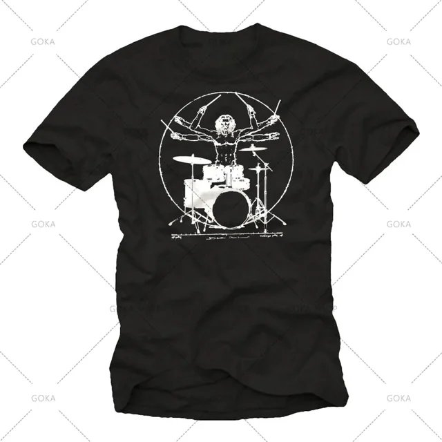 Camisetas con gráficos de banda de rock de batería, ropa para hombre, nuevas camisetas y tops, camisetas de algodón para mujer, camisetas estampadas, ropa Y2K, lindas y divertidas camisetas