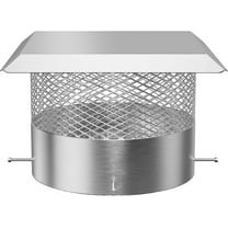 Towallmark 14 Inch Chimney Cap, Stainless Steel Chimney Cover With Mesh Screen, Round Chimney Flue Cap For Rain Protection, Fits All Standard Vents, Durable Rust Resistant