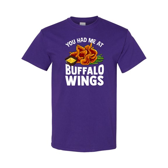 Inktastic Buffalo Wings Game Day Snack T-Shirt