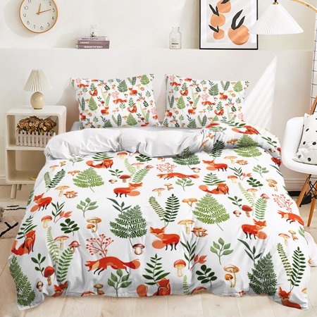 Hosima 3 Piece 3D Digital Printed Duvet Cover Full Size Bedroom Decorative Bedding Set,DEF14-King