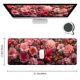 thumbnail image 2 of GOSMITH Cool Desk Pad for Keyboard and Mouse, Red and Pink Flower Patterns, 31.5 x 11.8 Inch Extended Size 31.5x11.8 in, 2 of 6