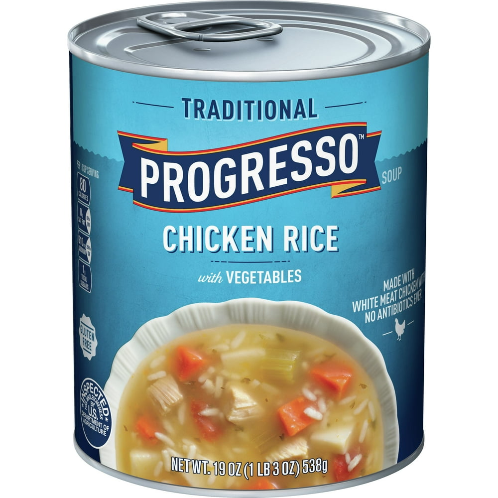 (12 Pack) Progresso Soup Chicken Rice with Vegetables Soup Gluten Free