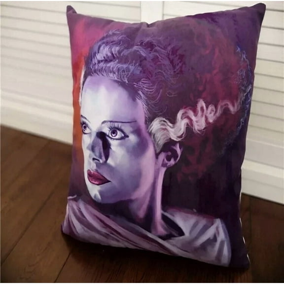 Bride Of Frankenstein Pillowcase Throw Pillow Case (Pillowcase Only)